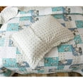 thumbnail image 2 of Aqua Green Country-Chic Print Quilt Set, 2 of 5