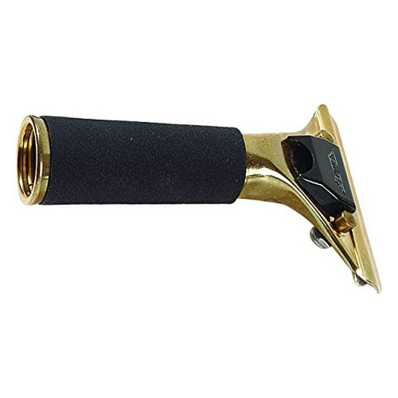 Ettore Master Brass Quick Release Handle, Rubber Grip
