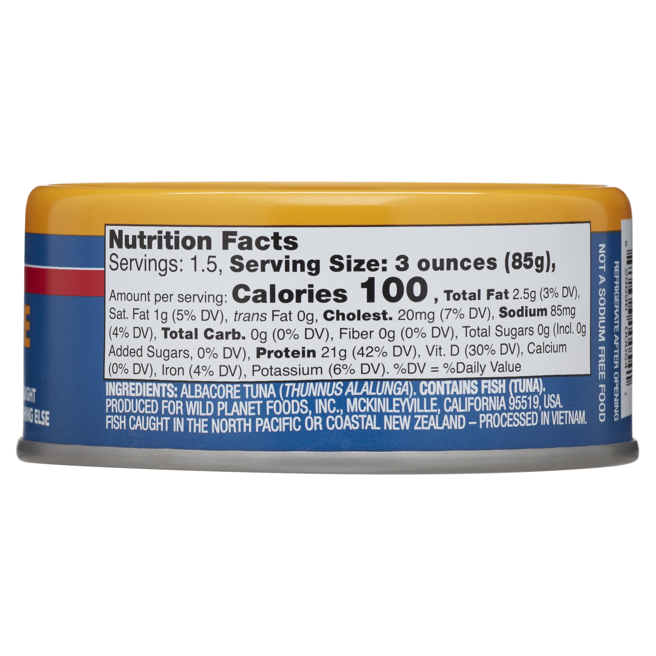 Wild Planet No Salt Added Albacore Wild Tuna, 5 Oz, 4 Count