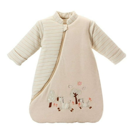 

Unisex Baby Sleepsack Wearable Blanket Cotton Sleeping Bag Long Sleeve Nest Nightgowns Thickened Winter Rabbit/3.5 Tog Photo Color S