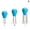 Blue, variant on Glass Facial Cupping Set Silicone Vacuum Suction Face Massage Cupping Cups U0J1