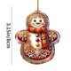 thumbnail image 3 of Xihbxyly Los Artículos Más Vendidos Adorno Navideño Muñeco de Nieve Velas Reno Campanas Colgante Acrílico Plano Colgante Navideño Espejo Retrovisor de Coche Colgante Árbol de Navidad Decoración 2 Pie, 3 of 7