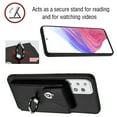 thumbnail image 2 of Allytech Galaxy A34 5G Wallet Case with Ring Holder Stand, Retro PU Leather Cards Slots Shockproof Kickstand Anti-Scratch Protective Phone Case for Samsung Galaxy A34 5G - Black, 2 of 6