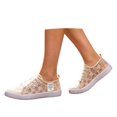 thumbnail image 3 of Elegant Knit Mesh Lace Up Flat Shoes for Casual Autumn Breathable Everyday Sneakers Women Comfortable Walking Outdoor Lightweight Flexible Sole, 3 of 7