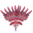 thumbnail image 1 of Hojas de plantas artificiales Ceremonia de banquete de boda Hoja de PVC falsa Decoración de plantas de oficina en casa, Rojo 10 Piezas sidaley HA6615-02B, 1 of 6