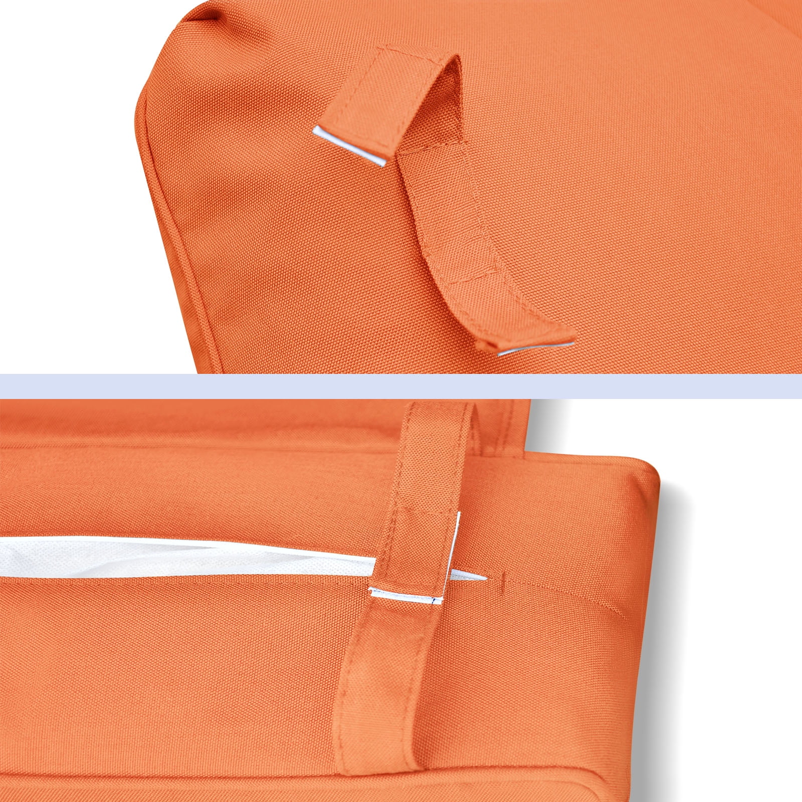 UMI Patio Recliner Cushion Cover, Orange – Outdoor Replacement Seat & Back Cover for Wicker Chair, Waterproof & Removable, 27.6" x 23" x 26.7"