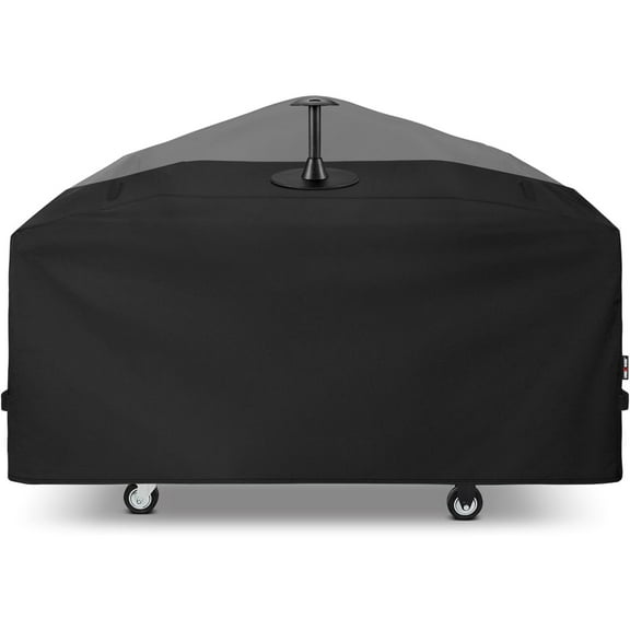 75 Inch Griddle Cover for Blackstone 36 Inch Cooking Station with Hood, Large Flat Top Grill Cover with Sealed Seam, Heavy Duty Waterproof, Includes Support Pole