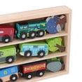 thumbnail image 2 of Xirurus Wooden Train Set Child Friendly Safe Colorful Lightweight Wood Toy Train Set with Display Box for Boys Girls, 2 of 6