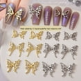 thumbnail image 4 of dianhelloya Nail Art Supplies 1Pc Nail Charm Cubic Zirconia Shiny Three-dimensional Glitter Anti-fall DIY Nail Art Gift Butterfly Splicing Wing Nail Art Jewelry for Women, 4 of 7