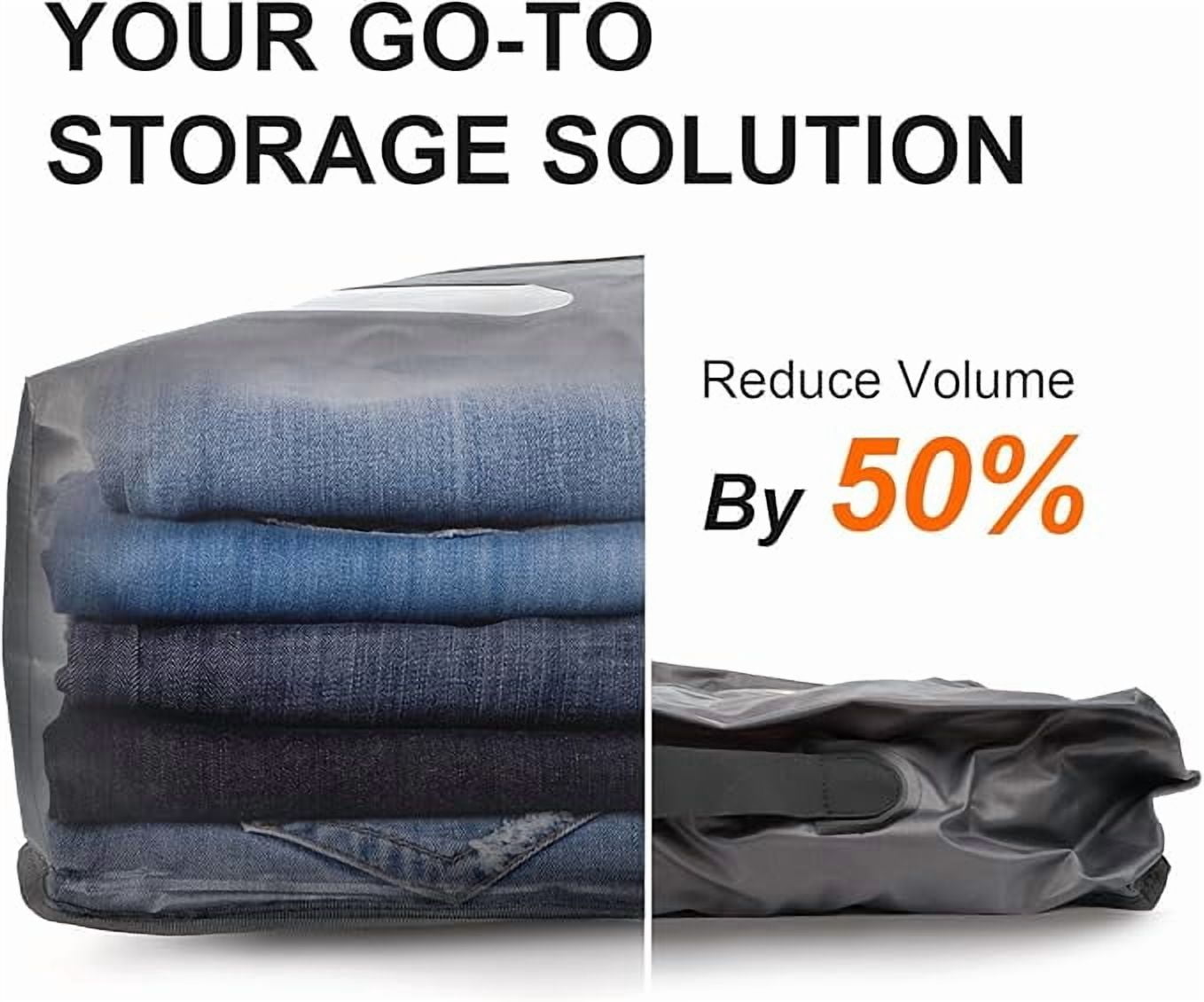 Vacuum Bags for Travel Luggage with Wireless Pump, Revolutionary Reusable Compression Bags