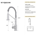 thumbnail image 6 of Bothwa Home KF-YQ603-BN 10 - Inch Silen Kitchen Faucet in Brushed Nickel, 6 of 7