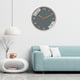 thumbnail image 3 of Reloj de pared silencioso, sin tictac, fácil de leer, moderno, redondo, estilo simple, funciona con pilas, reloj artístico para sala de estar, dormitorio, regalo de Navidad Gris oro rosa, 3 of 7