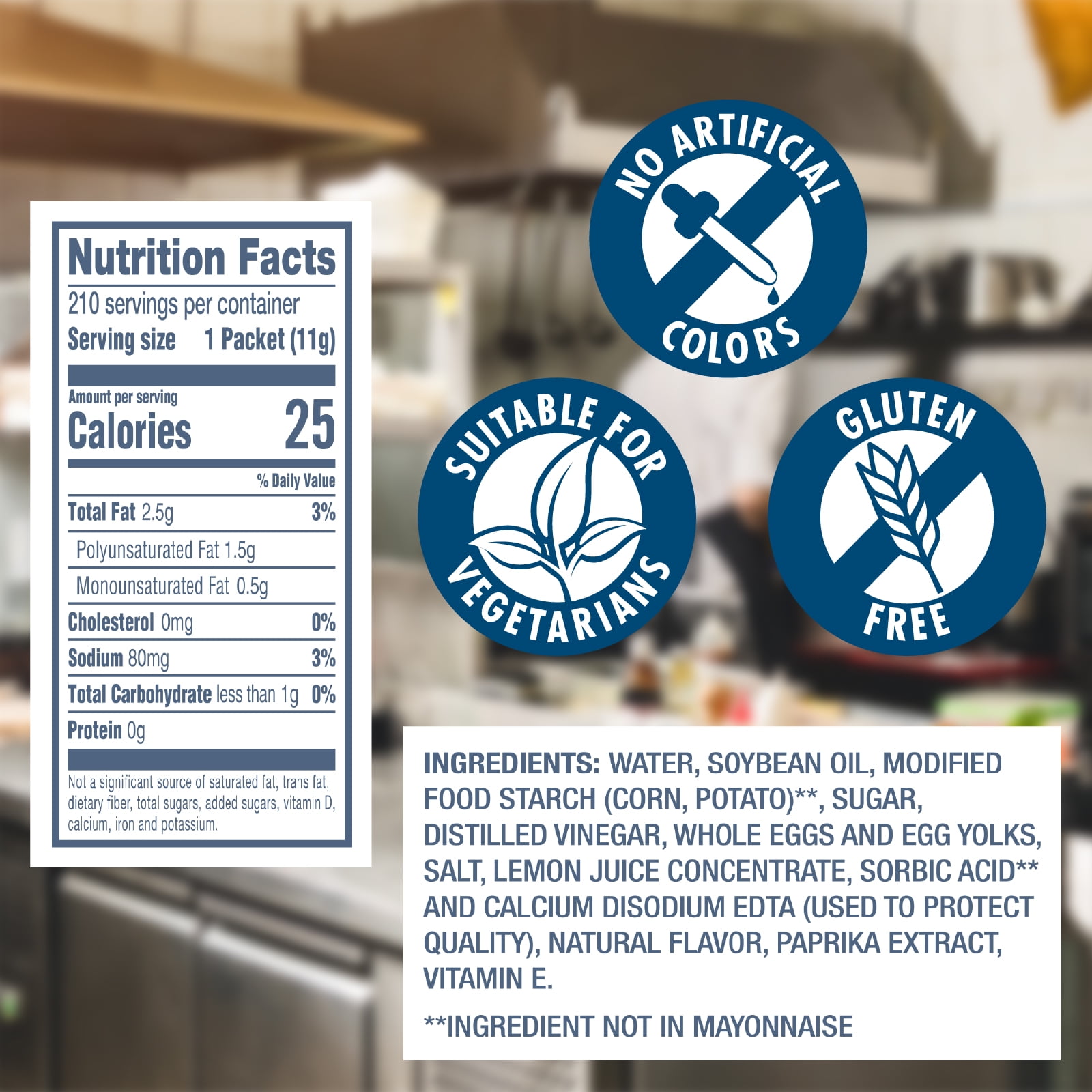 (2 pack) Best Foods Light Mayonnaise, Easy Open, Sandwich Spread and Condiment, Gluten Free, Stick Packets 0.38 oz, 210 count
