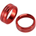 thumbnail image 4 of Para accesorios Interruptor automático de aire acondicionado Botón de CD Embellecedor decorativo para 2016-2020 (rojo), 4 of 5