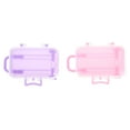 thumbnail image 3 of GOOHOCHY  2 Pcs Doll Accessories Suitcase Model Party Carrier Luggage Purple, 3 of 7