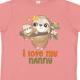 thumbnail image 4 of Inktastic Cute Sloth I Love My Nanny Boys or Girls Toddler T-Shirt, 4 of 5