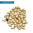 thumbnail image 3 of 50PCS Gemas de lágrima de acrílico plano de 6x10mm, strass artificiales, manualidades de bricolaje, fabricación de joyas, marrón claro, 3 of 7