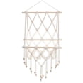 thumbnail image 1 of Soporte De Pared De Macramé Tejido A Mano Organizador De Pared De Estilo Bohemio Estante De Pared De Macramé Decorativo Para Sala De Estar Dormitorio Dormitorio Moyic HA020427-00, 1 of 7