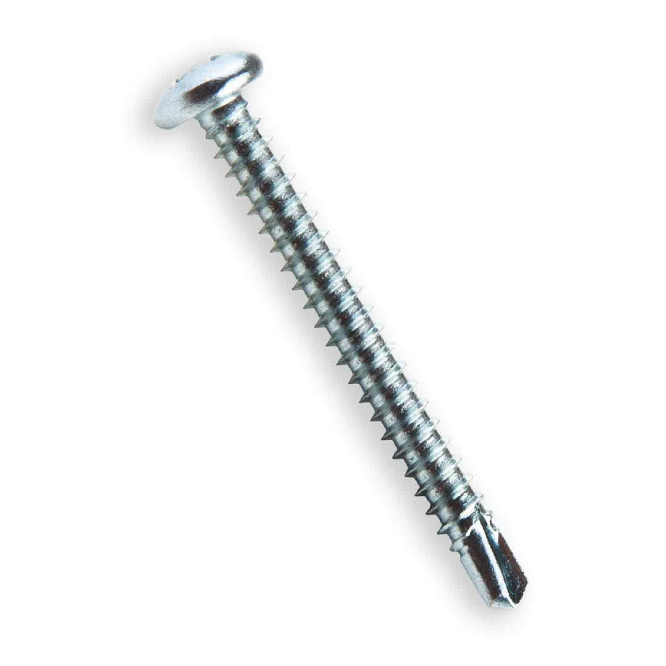 (5 pack) Hillman Self Drilling Screws #8 x 1-1/2", Steel, Zinc, Interior, Phillips, Silver, 6 pack
