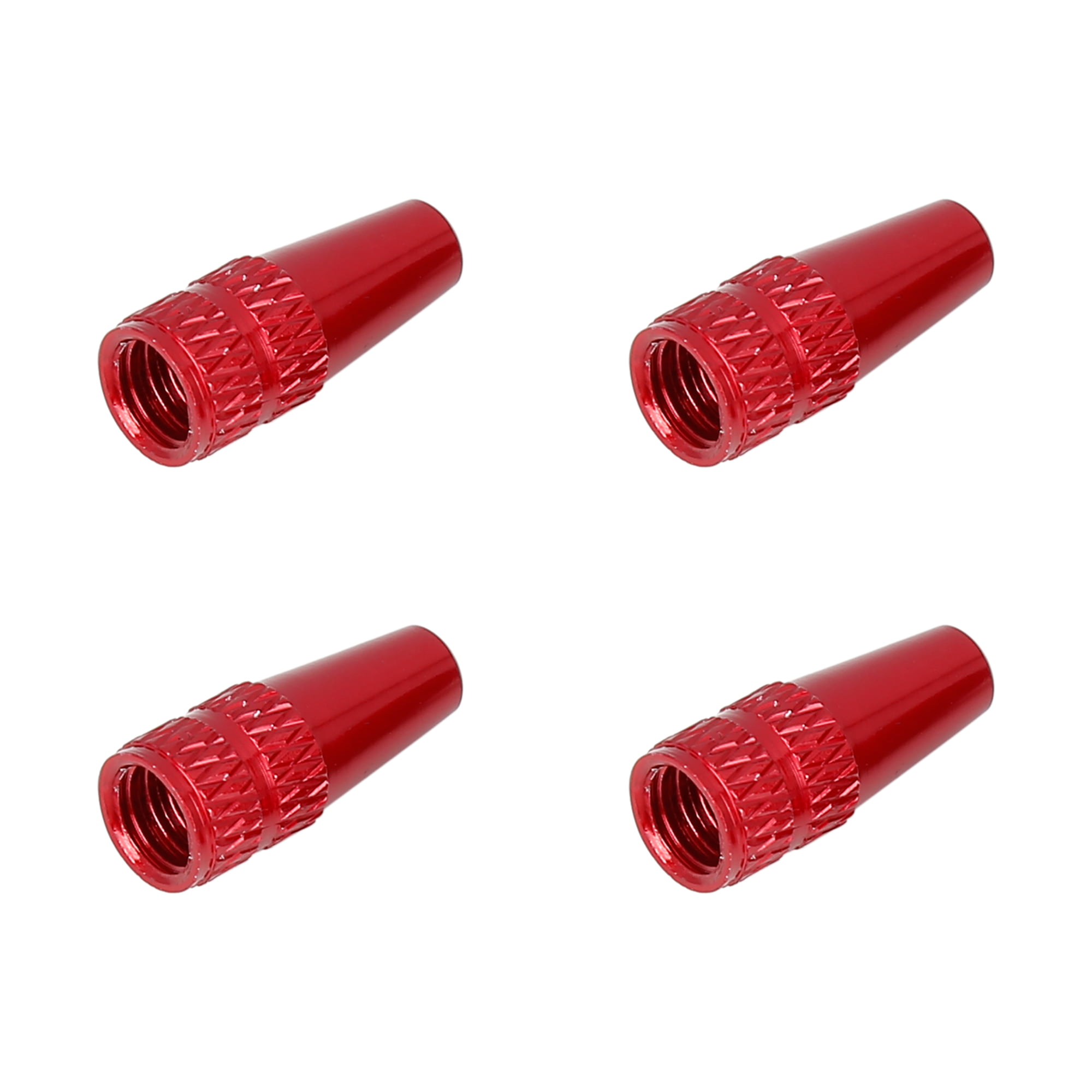 Bike Cycle Bicycle Presta Alloy High Pressure Valve Caps Dust Cover RED X 2 