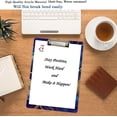 thumbnail image 3 of FMSHPON Dark Blue MarbleGold Line Clipboard Hardboard Wood Nursing Clip Board and Pull for Standard A4 Letter 13x9 inches, 3 of 5