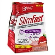 Slimfast Advanced Nutrition Ready To Drink Strawberry N' Cream Shake, 11 oz - Case of 12