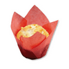 Red Elegant Tulip Cupcake Liner Cups -24Pack