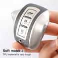 thumbnail image 3 of maskred 3 Button Car Key TPU Case Vehicle Keys Protector Cover Keychain Ornament Automotive Automobile Replacement for Eclipse Silver, 3 of 6
