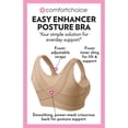 thumbnail image 3 of Comfort Choice Women's Plus Size Easy Enhancer Front Close Wireless Posture Bra, 3 of 6