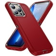 thumbnail image 2 of JTCASES for iPhone 11 Pro Max Case, Shockproof Anti-drop PC Frame Anti-slip Strip Silicone Back Shell Rugged Anti-scratch for iPhone 11 Pro Max (6.5" 2019) - Red, 2 of 8