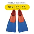 thumbnail image 2 of FINIS Long Floating Fins - Swimming Fins for Men, Women, and Kids - Swim Flippers to Improve Body Alignment - Swim Fins for Swimming Accessories - Adult M (Male 5-7/Female 6-8), Red/Blue, 2 of 7