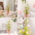 thumbnail image 4 of BKBP Easter Decorations, Artificial 18 Inch Pre-Lit Easter Egg Tree Tabletop Decor with Delicate Ornaments, for Home Party Wedding Holiday Spring Summer Decoration, 4 of 9