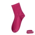 thumbnail image 1 of Zhuge 6 pares de calcetines de algodón para mujer, finos, suaves, cómodos, transpirables, por encima del tobillo, para negocios, informales (rosa), 1 of 2