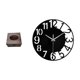 thumbnail image 1 of Caja De Pañuelos De Madera Y Acrílico Con Reloj, Organizador, Dispensador, Bandeja De Almacenamiento, Funda Para Servilletas, Silencioso, Fácil De Leer, Sencillo, Redondo, Grande, Decorativo, 1 of 8