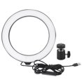 thumbnail image 1 of 8 ''LED Regulable Anillo de Luz Ajustable Luz de Relleno con Ballhead para Vlog Live Video Studio, 1 of 8