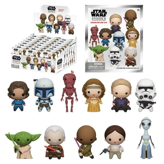 Star Wars Attack of the Clones Foam Bag Clip Random 6-Pack