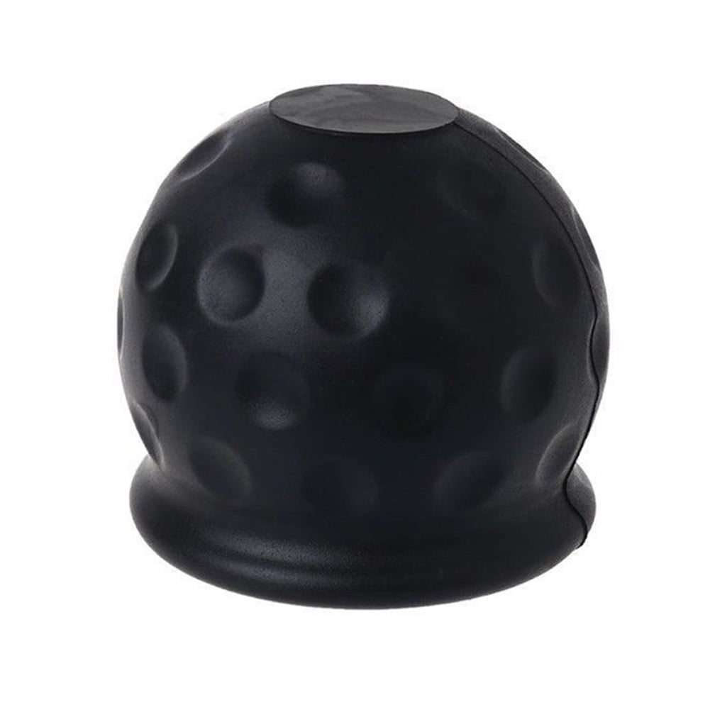 Ganquer Black Towball Cover Cap Rubber Hitch Car Supplies Towball Protecter Universal 