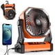 thumbnail image 1 of Ventilador de camping KITWLEMEN con linterna LED recargable de 20000 mAh, 1 of 6