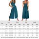 thumbnail image 2 of Mamelucos Sin Mangas Mamelucos sin mangas para mujer Monos de pierna ancha informales con cuello en V (retro azul S) Cgtredaw para Mujer azul retro T XL, 2 of 6