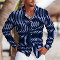 thumbnail image 1 of Camisa con estampado abstracto 3D de música clásica para hombre, ropa de verano de estilo hawaiano Vaion Leisure, de manga larga y cuello tipo polo para hombre, 1 of 6