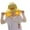 Yellow, variant on REDARER Kids Dinosaur Sun Hat, Wide Brim Beach Hat with Mesh Neck Flap & Adjustable Chin Strap UV Protection,2-6 Years