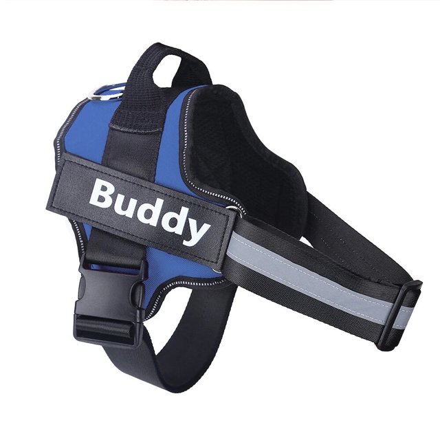 Dog Harness No Pull ID Custom For Small Puppy Medium Large Big Dogs Reflective Breathable Adjustable Pet Harness Pectoral Vest ShopWise Round