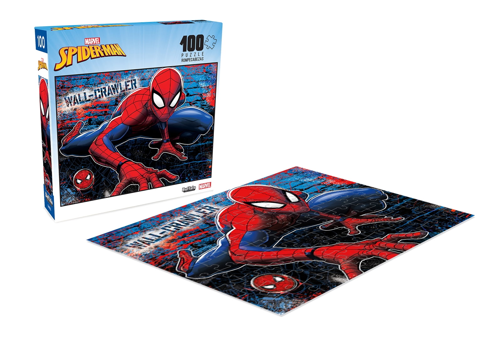 Buffalo Games 100-Piece Marvel Wall Crawler Interlocking Jigsaw Puzzle