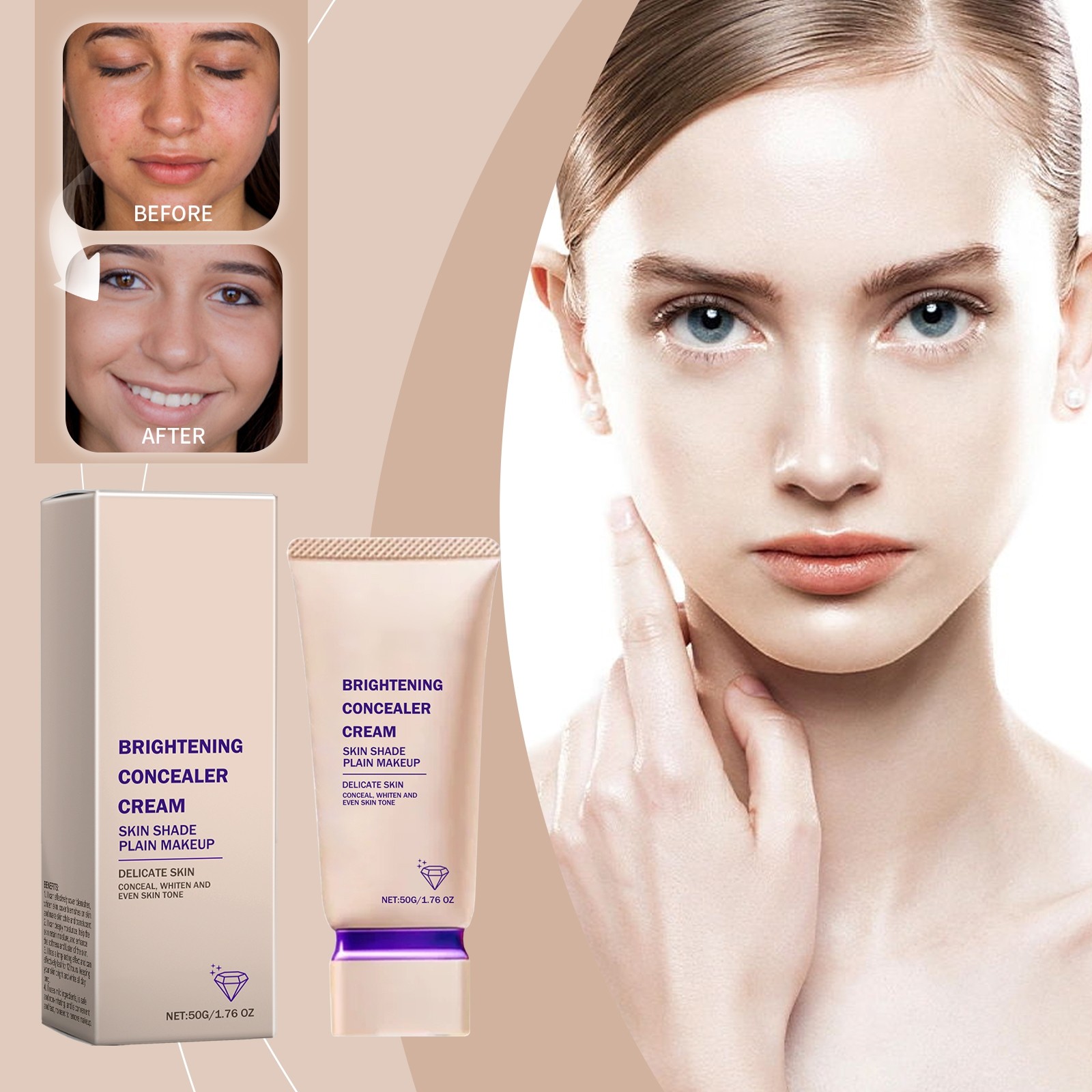 Conceals Blemishes And Brightens For A Long Without Makeup Removal Pore ...