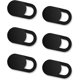 thumbnail image 1 of 6-Pack Webcam Cover, Webcam Cover Sliding Sticker Ultrathin Front Camera Cover for Laptop, Pc, Smartphones, Tablets, Noteboook Pro, Etc. -Black, 1 of 5