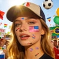 thumbnail image 6 of Taicans 10 Pack Various Countries Flag Temporary Tattoos 4.7 Inch,2026 World Cup Fan Party Face Stickers with Authentic Designs,Waterproof Skin Safe Body Art for Sports Events Festivals, 6 of 6