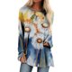 thumbnail image 2 of Ichuanyi liquidación mujer camisas casuales de manga larga estampado de cuello redondo tops sueltos ICHUANYI WER202308210667, 2 of 5