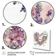 thumbnail image 3 of Designart "Purple And Red Flowers Bouquet Elegance" Floral Bouquet Wall Art For Bathroom, 3 of 5
