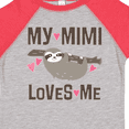 thumbnail image 4 of Inktastic My Mimi Loves Me Sloth Girls Toddler T-Shirt, 4 of 5