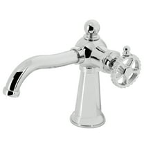 Kingston Brass KS3541CG Fuller One-Handle Single-Hole Bathroom Faucet with Push Pop-Up Drain, Polished Chrome